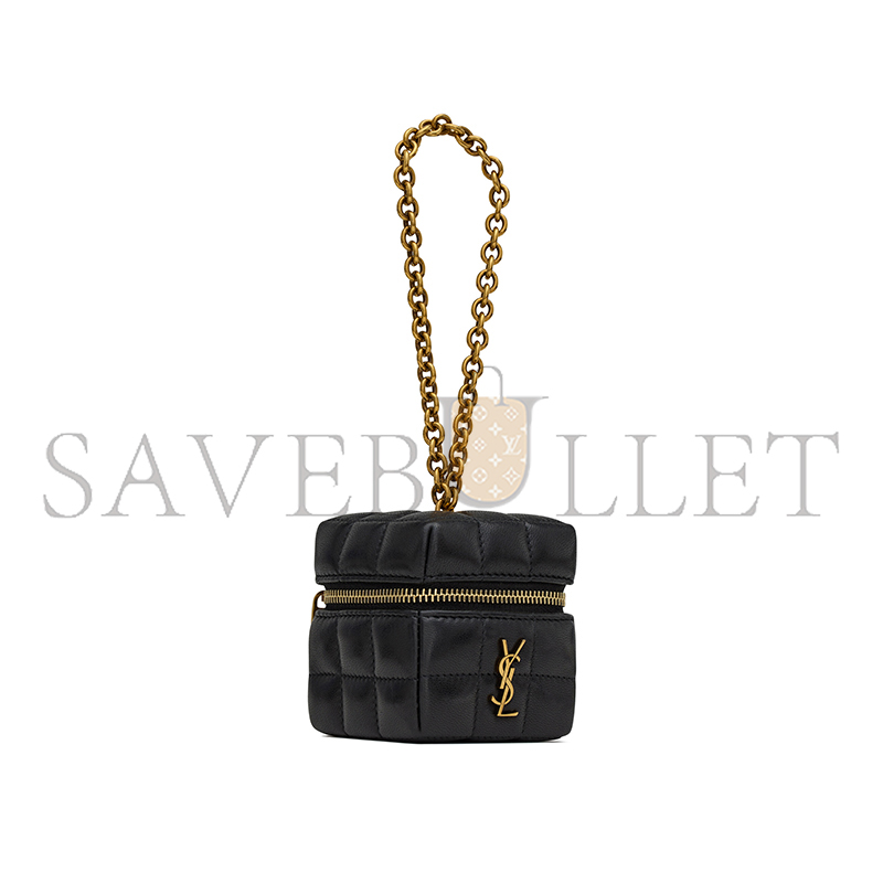 Y51 cassandre matelassÉ carrÉ mini cube on chain in lambskin 773592aabvp1000 (8*6.5*6.5cm)